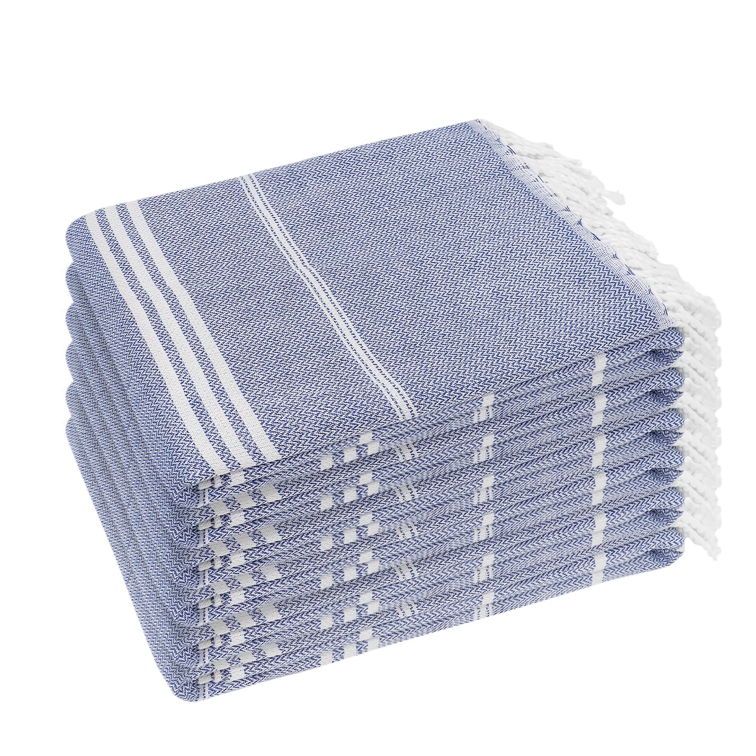 YSYJ Turkish Beach Towel 6 Pack with soft touch cotton for comfortable lounging by the water