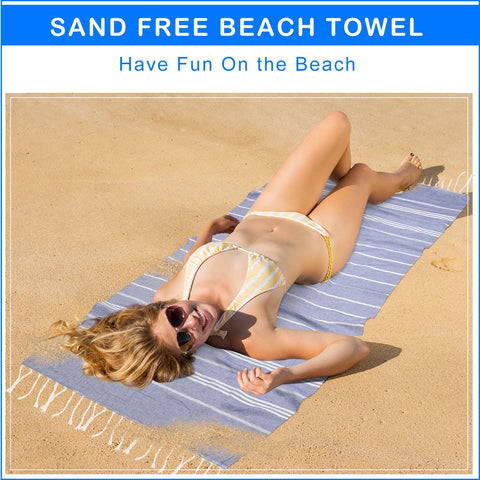 YSYJ towels used for beaches, picnics, and camping adventures