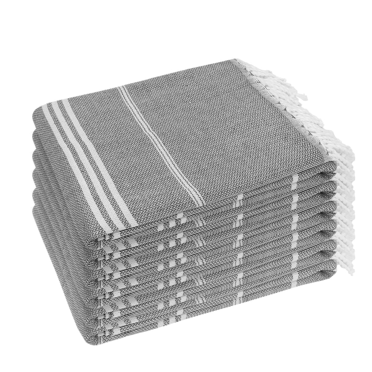 YSYJ Turkish Beach Towel 6-pack displayed for easy travel and gifting.