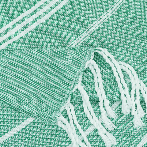 YSYJ Turkish Beach Towel sand-free fabric texture on sand