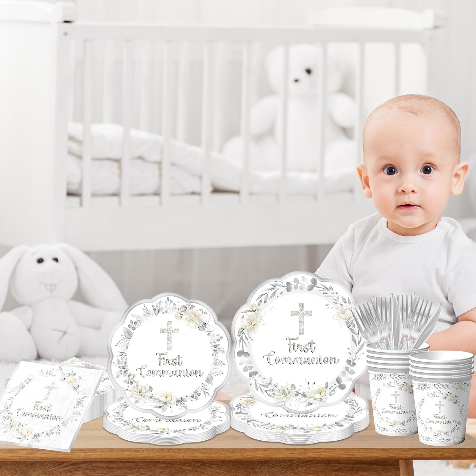 YTGUVBK first communion cups and cutlery for easy serving
