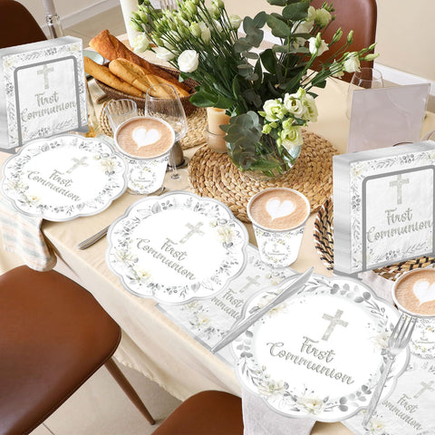 YTGUVBK first communion napkins provide clean, coordinated layers