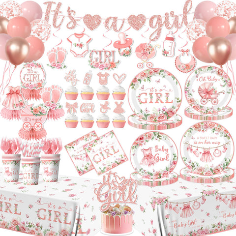 YTGUVBK its a girl banner brightens the shower ambiance and photo moments.