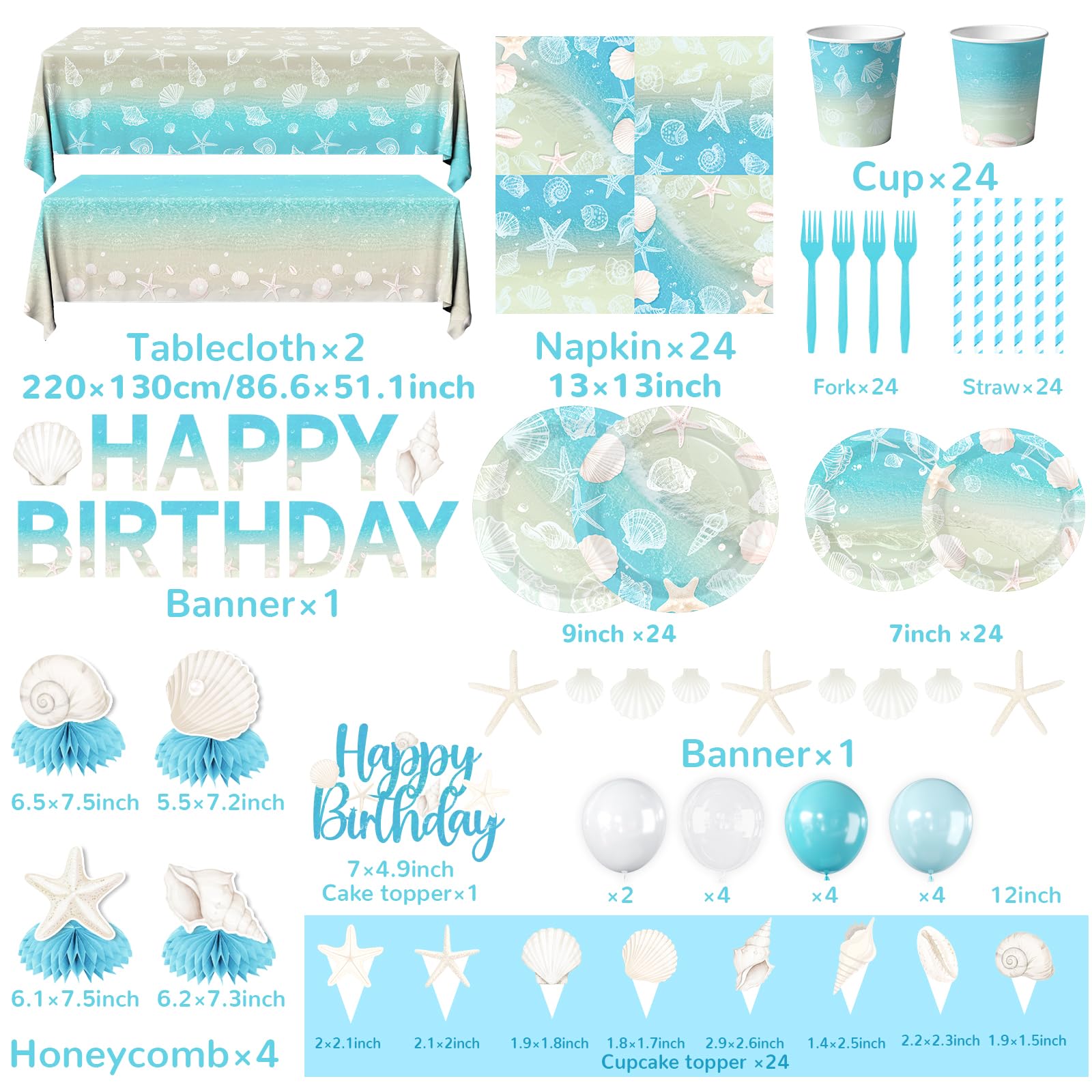 YTGUVBK seashell balloons brighten indoor or outdoor celebrations