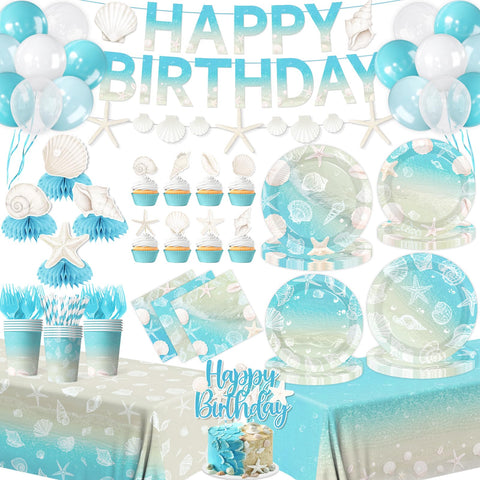 YTGUVBK seashell banner for beach party decor and ambiance