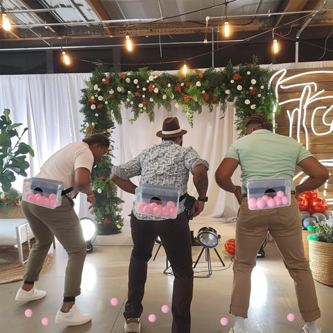 YUBAIHUI twist and shake hip game box setup, a lively baby shower icebreaker.