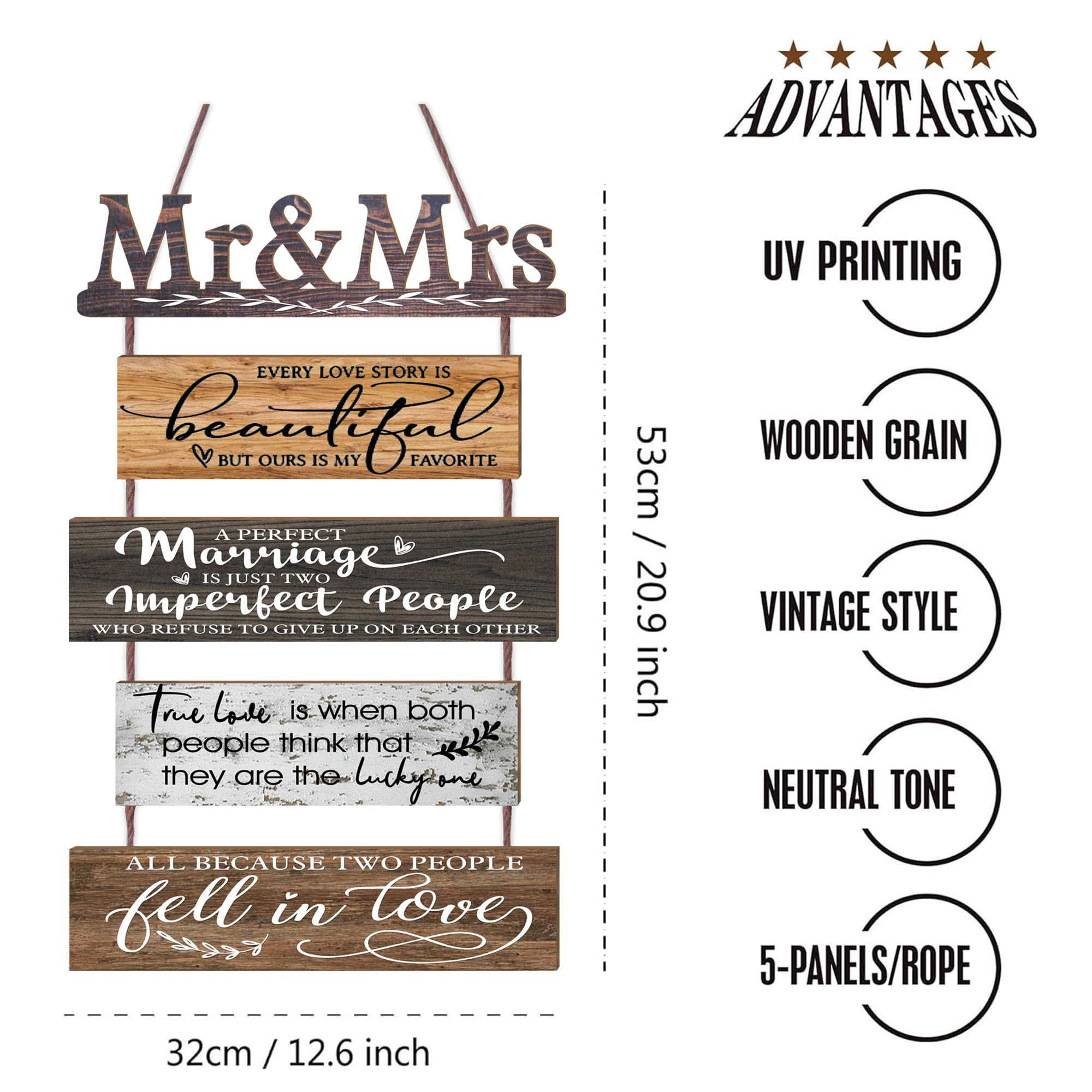 Yudarte 12x38 inch sign makes a bold statement in bedrooms or lounges.