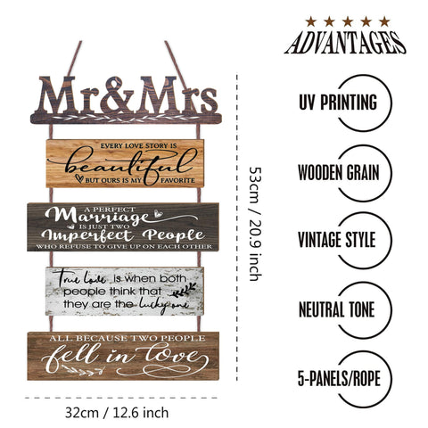Yudarte 12x38 inch sign makes a bold statement in bedrooms or lounges.