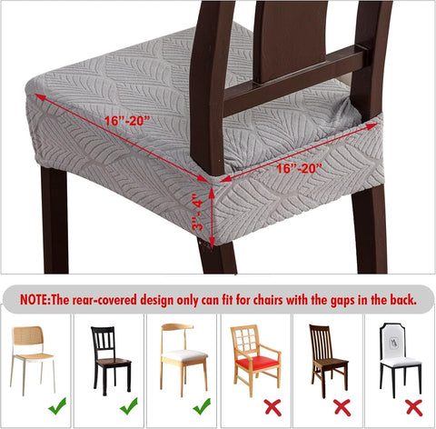 YUEANG four-piece seat cover set ready for dining room refresh.