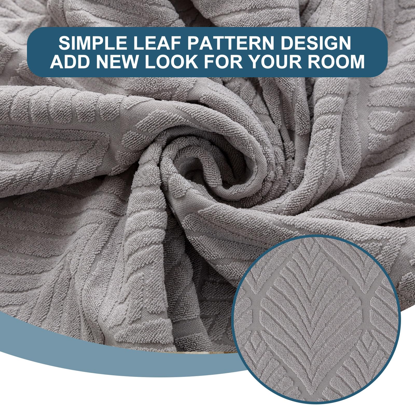 YUEANG leaf-pattern closeup highlights stylish protection for furniture.