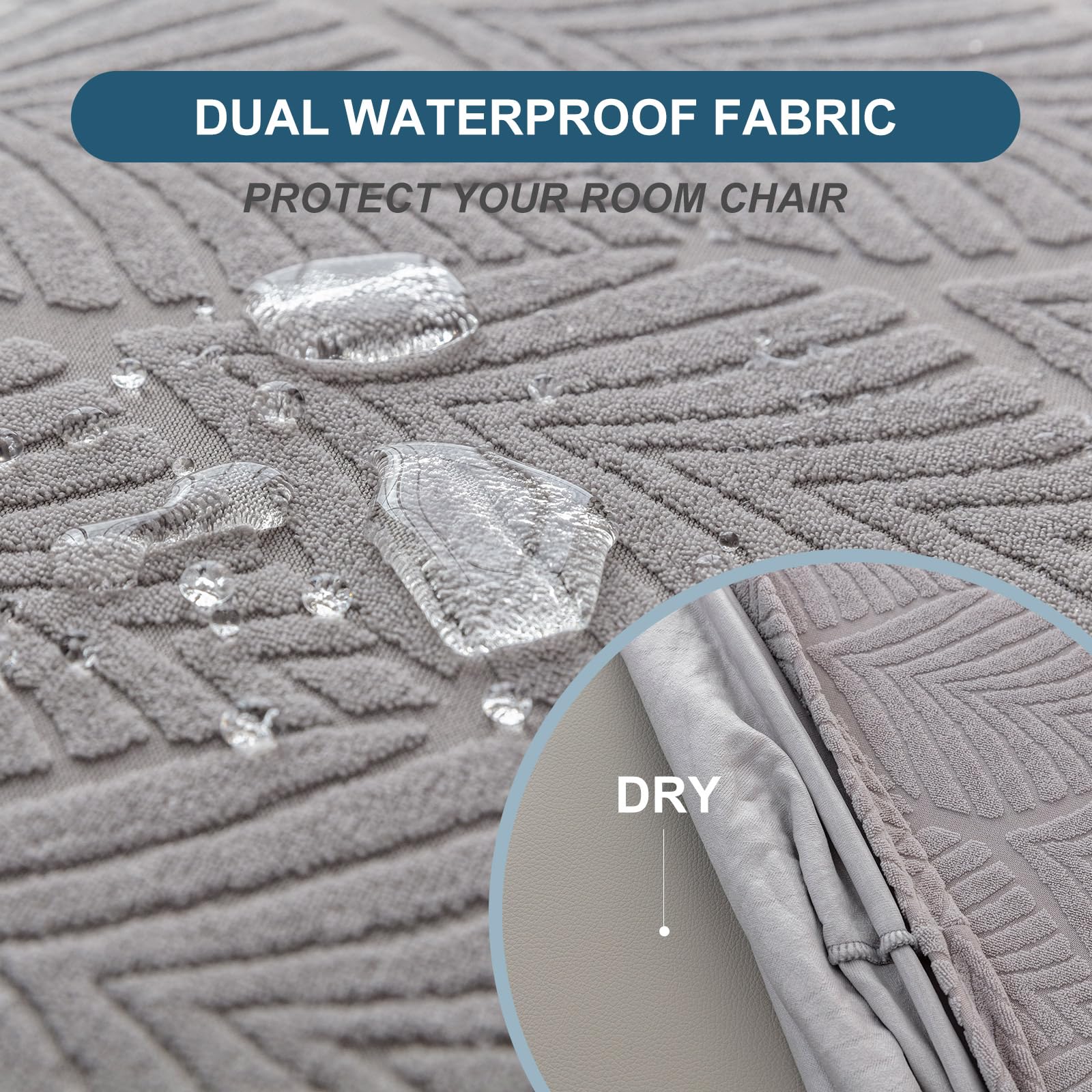 YUEANG washable chair slipcover, machine washable for quick cleanup.