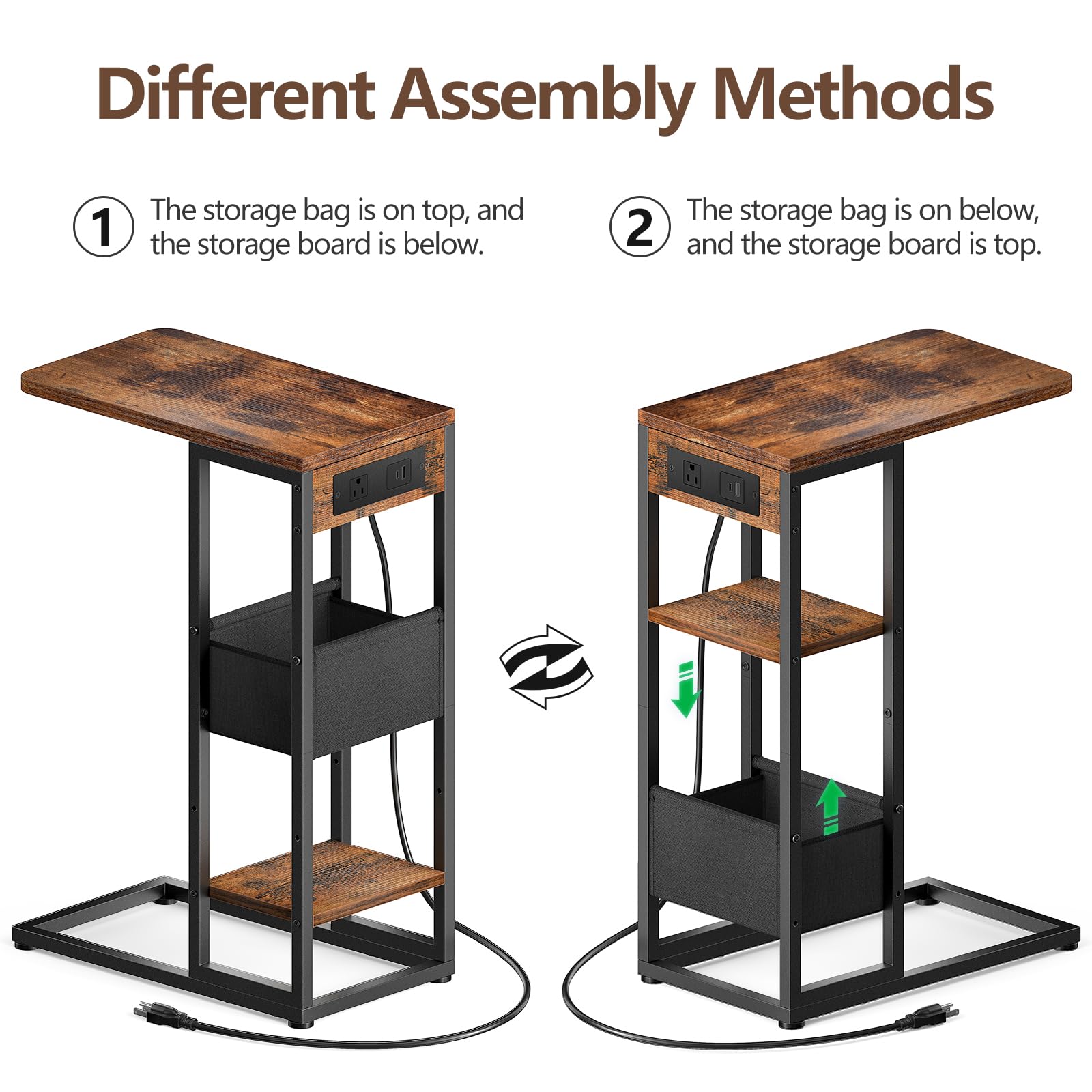 Yuede MDF and metal frame provides sturdy, durable support for daily use