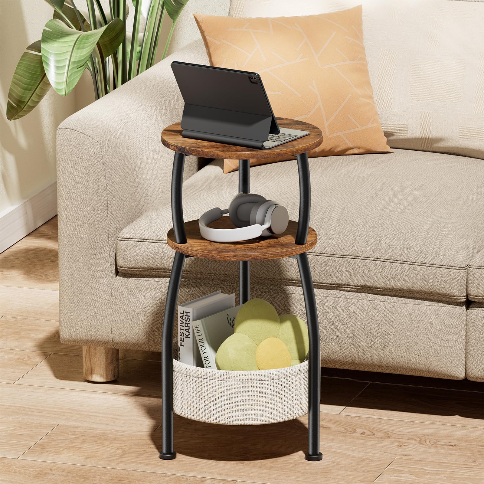 Yuede compact 24-inch height fits neatly in small spaces