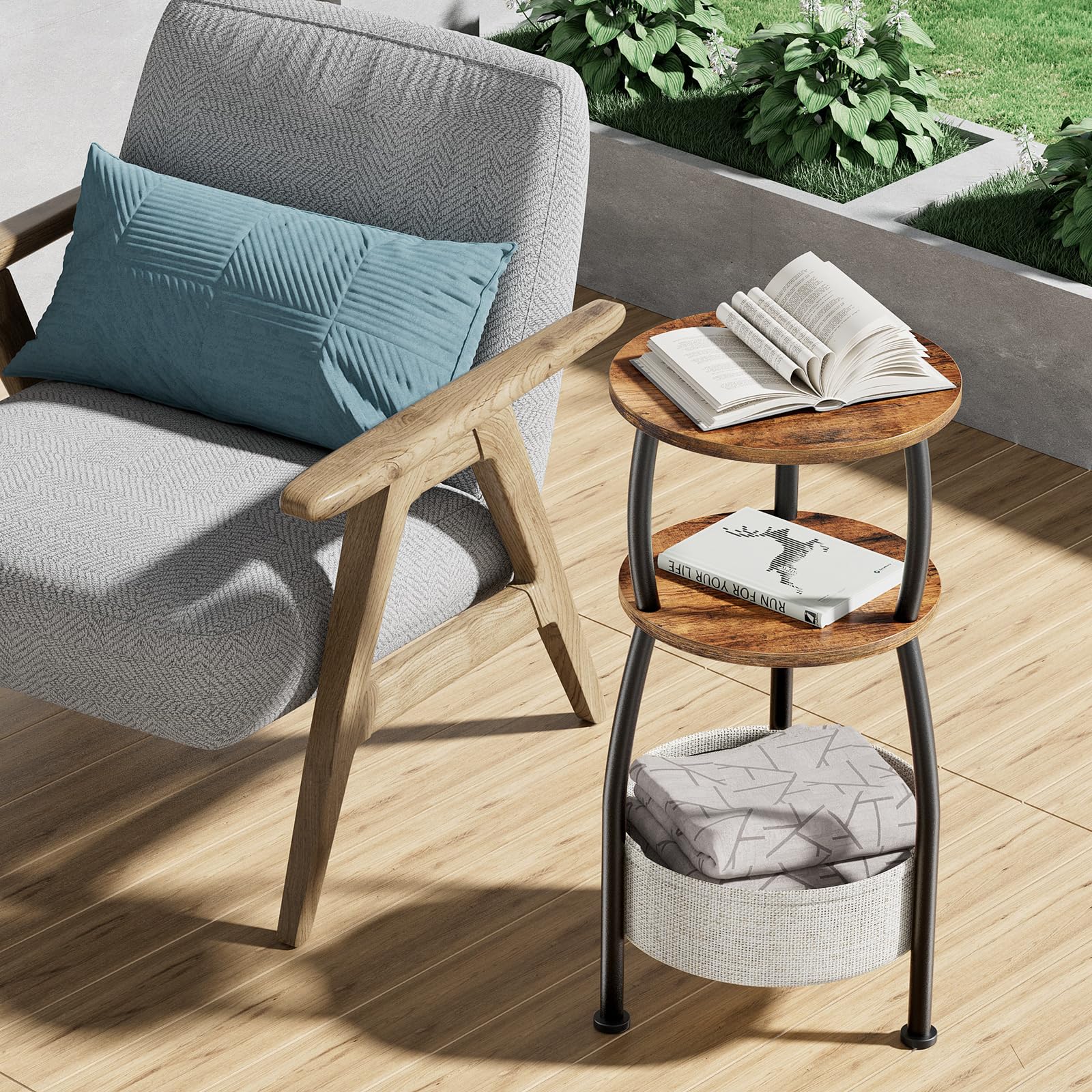 Yuede rustic brown finish complements modern and farmhouse styles