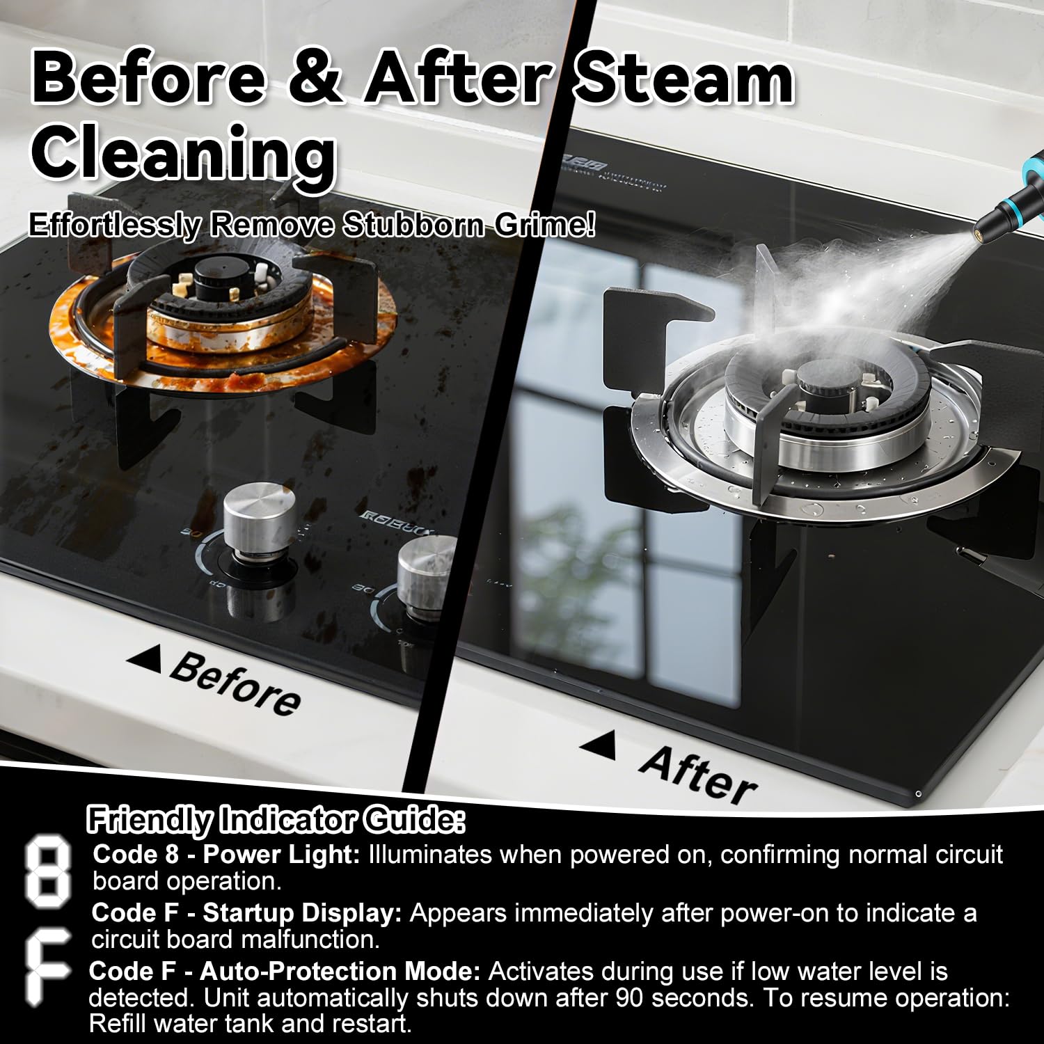 Yueidung steam cleaner pro kit includes brass brush and scrapers.