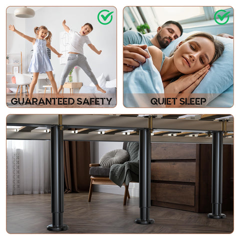 YUEYIN heavy-duty steel bed support legs for solid center support