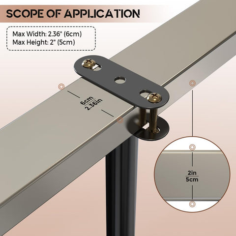 YUEYIN adjustable height range 7 to 12.6 inches for versatility