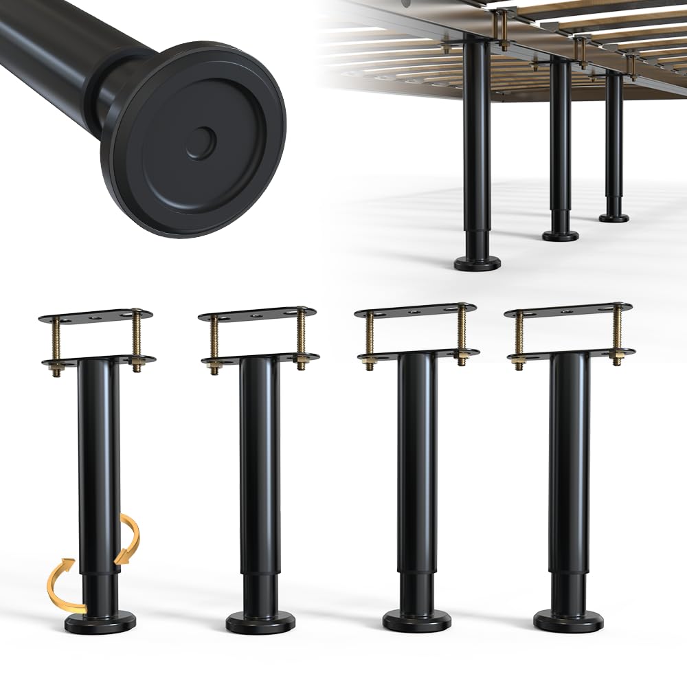 YUEYIN under-bed support legs adjustable height for stable wooden frames