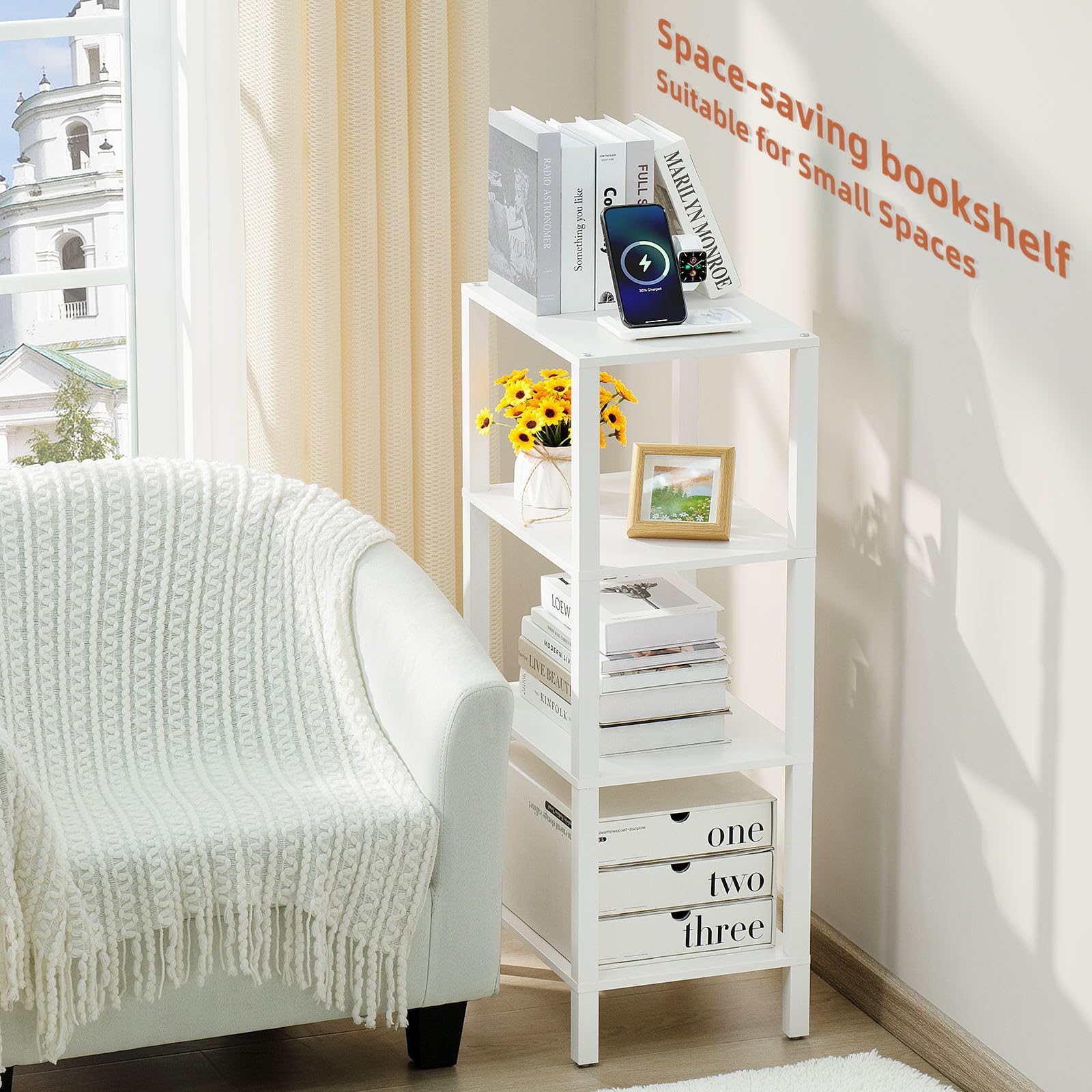 YUFAM open design shelves enable easy access and quick cleaning.
