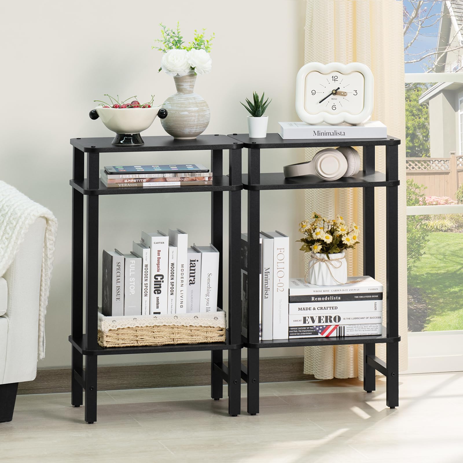 YUFAM middle and lower tiers offering organized storage space.