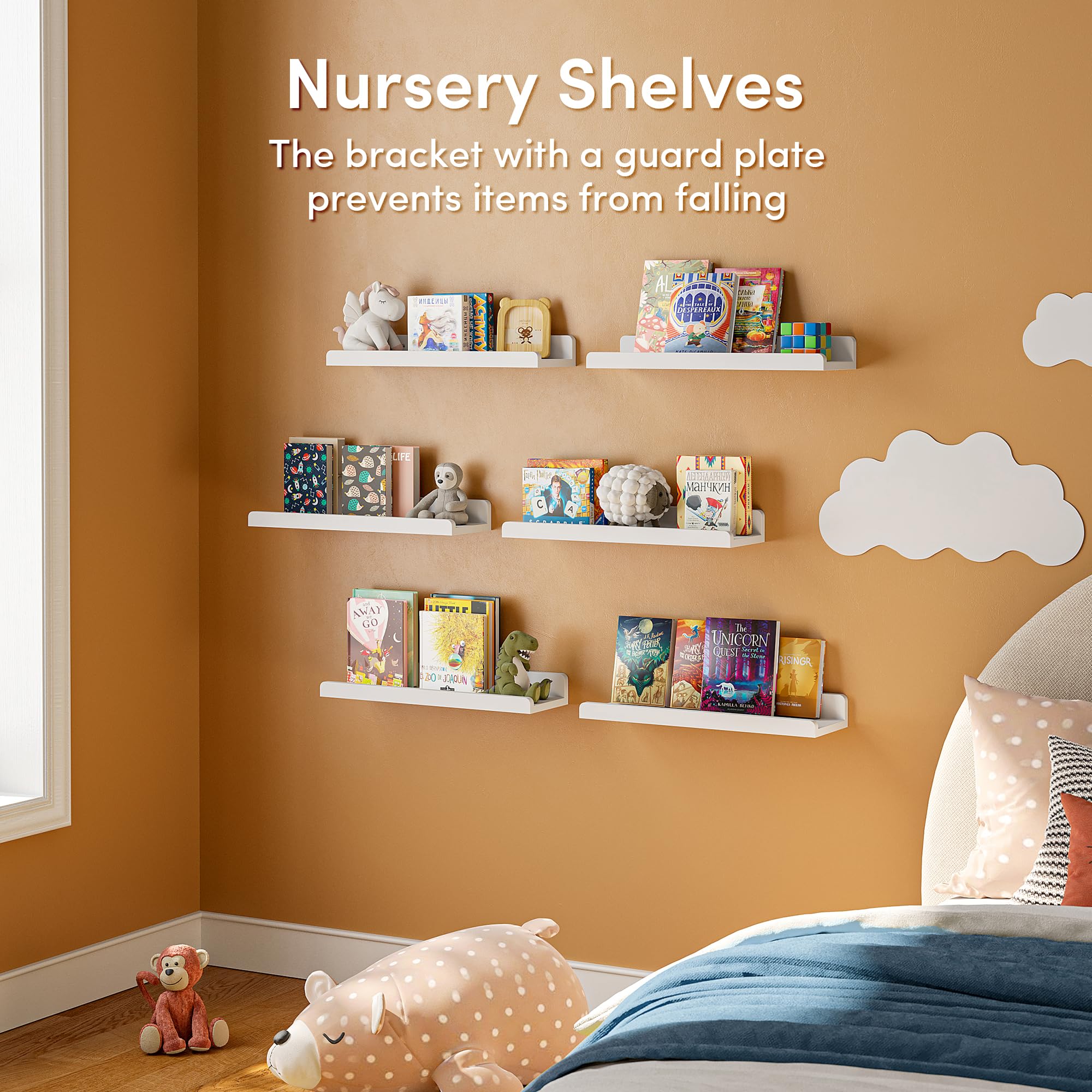 YUFLINX eco-friendly MDF shelf demonstrates sturdy storage.