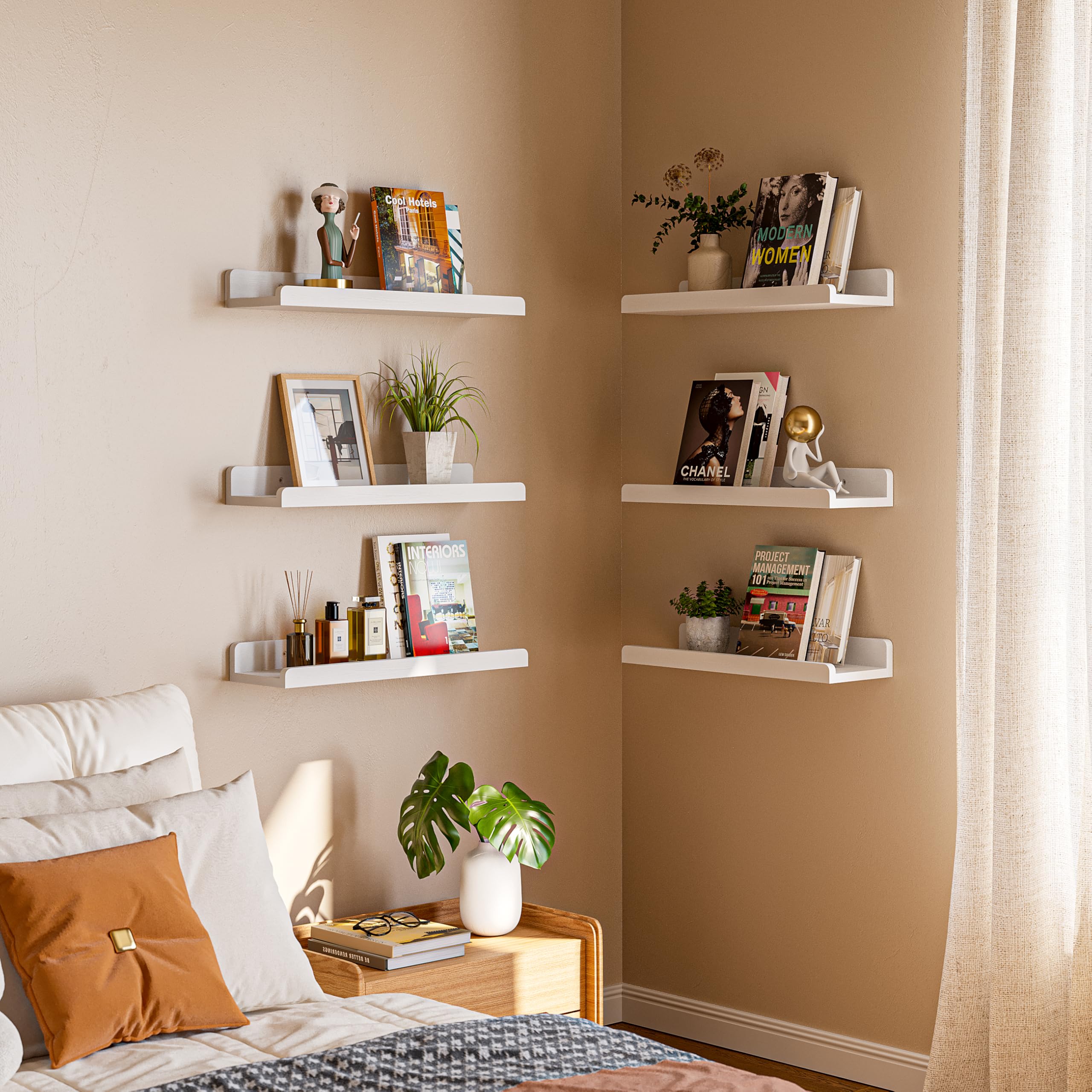 YUFLINX nursery setup showing versatile display and tidy storage.