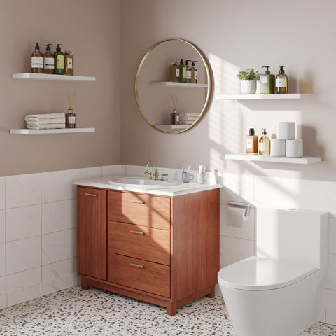 YUFLINX rustic wood grain detail adds warmth to decor.