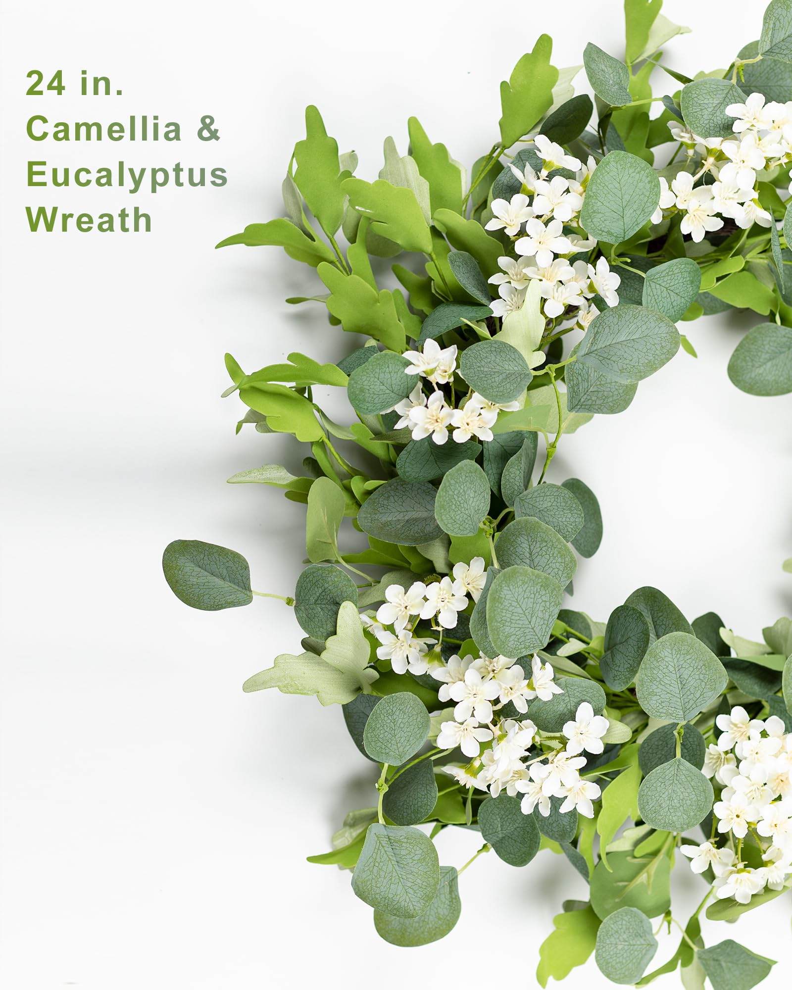 YUGALI porch farmhouse wreath ideal for exterior porch decor