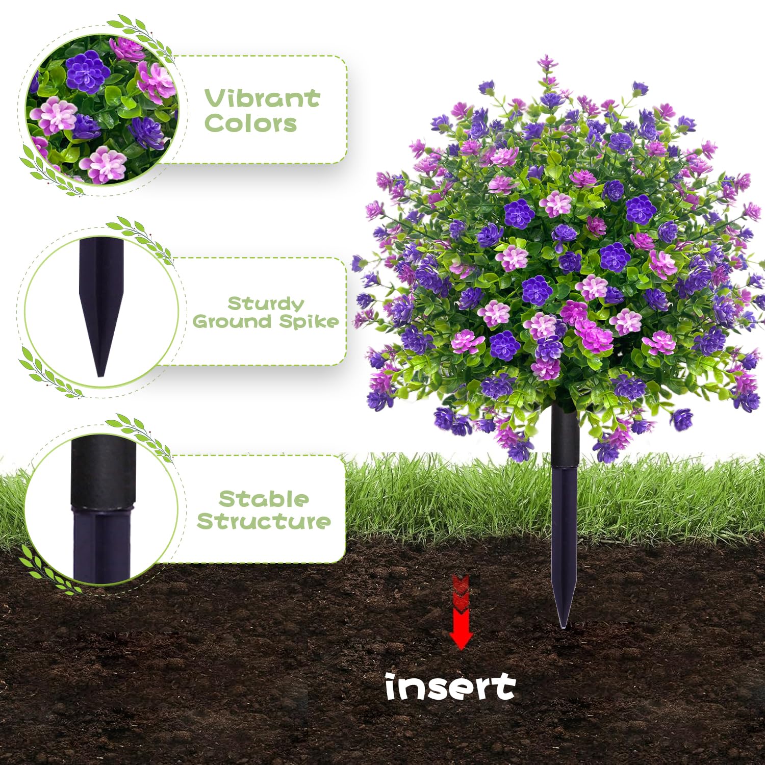 YUGYUM decorative greenery for patios, walkways, and offices year-round.