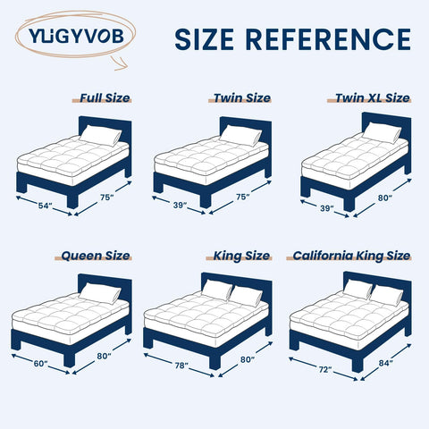 YUGYVOB stay-in-place design prevents topper movement