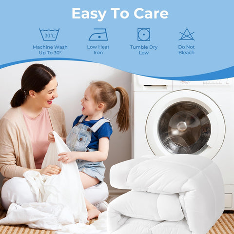 YUGYVOB soft down alternative fill for cozy comfort.