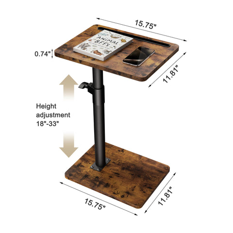 YUHFERA armrest tray table with a phone slot keeping your device handy.