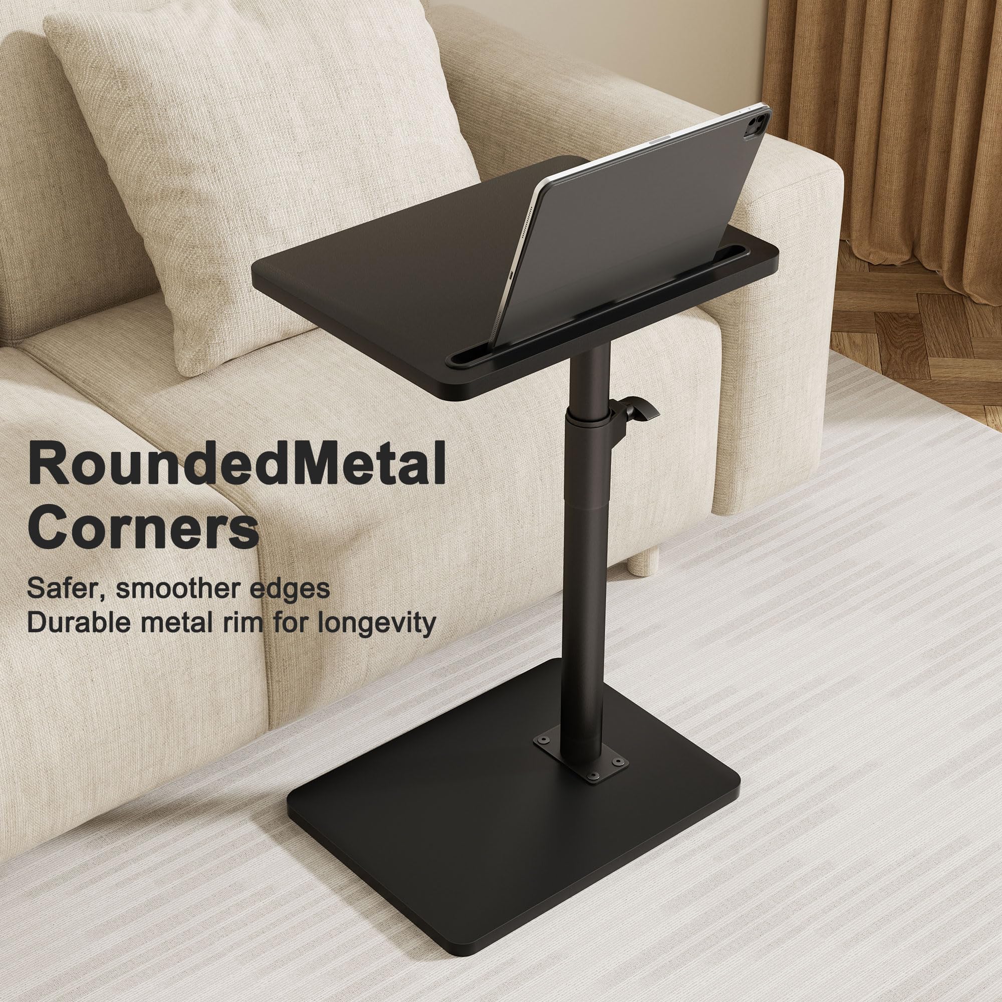 YUHFERA FSC-certified-board end table highlighting sustainable materials