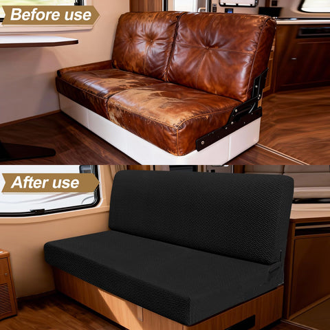 Backrest piece of YUJIASH RV couch cover in use