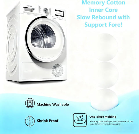 Yukashop easy-care pillow with removable cover is simple to clean.