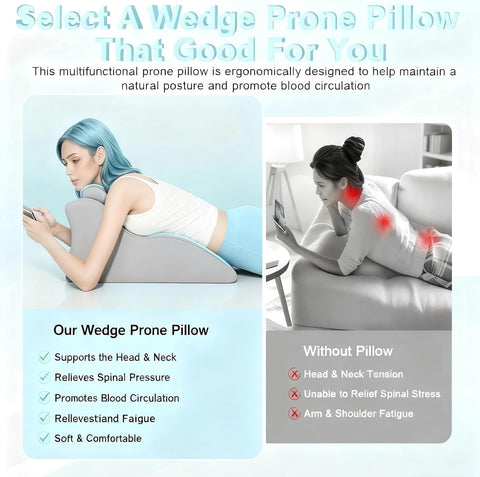 Yukashop full-body support pillow with contoured edges supports knees and legs.