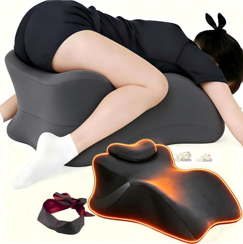 Yukashop large body pillow shows a 27-degree angle for ergonomic sleep support.