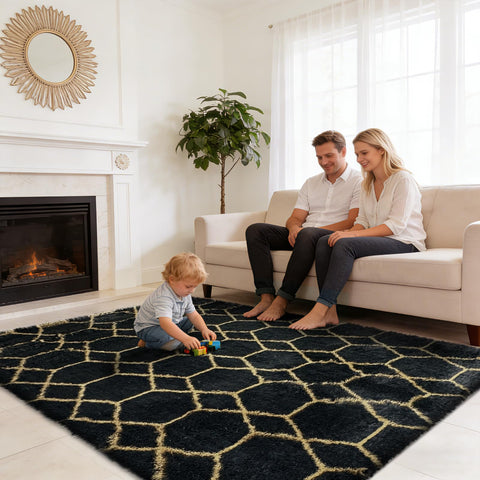 Yulidayang fluffy rug for kids room offers soft surface for play