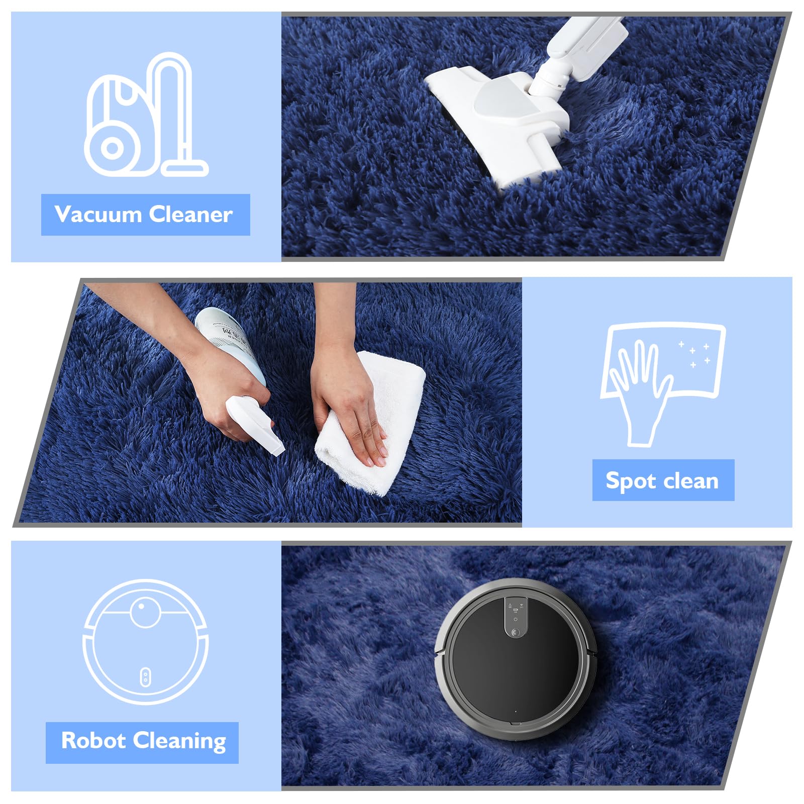 Yulidayang non-slip bottom rug stays in place on various floors