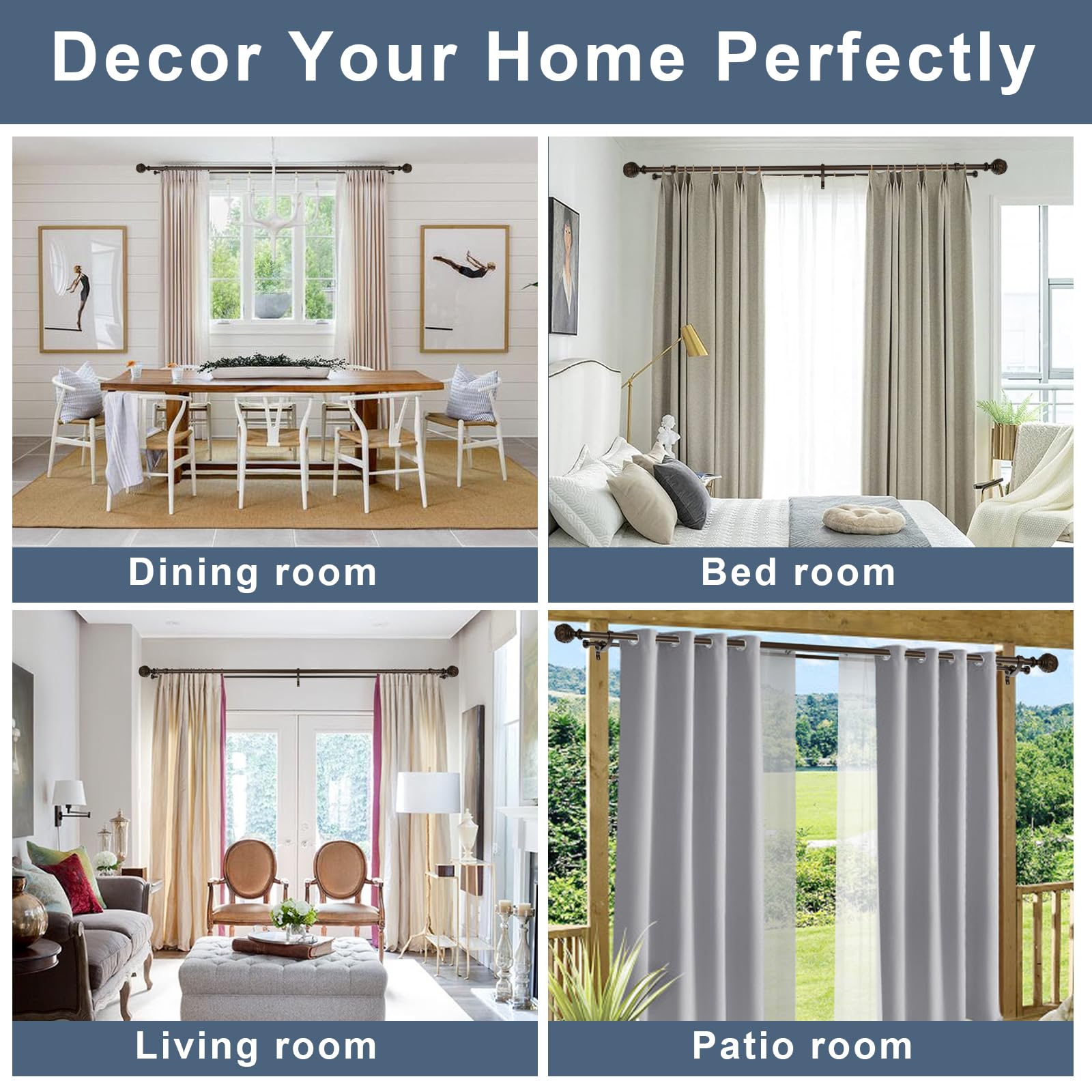 YuMierle antique bronze finish complements diverse interiors