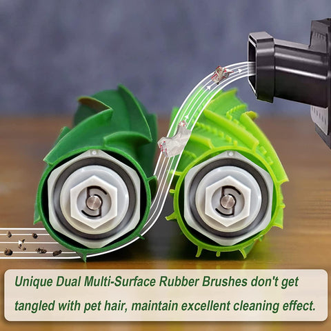 Yumixily Roomba S9 dual rubber brush set suitable for S9, S9+, S9 Plus models.