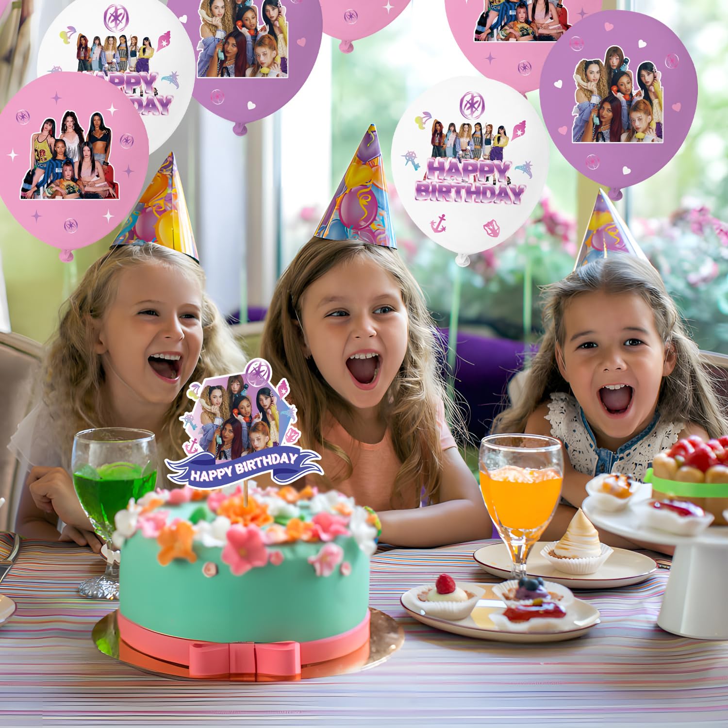 YUNKELIU decor set contents ensure all-in-one party styling for easy setup.