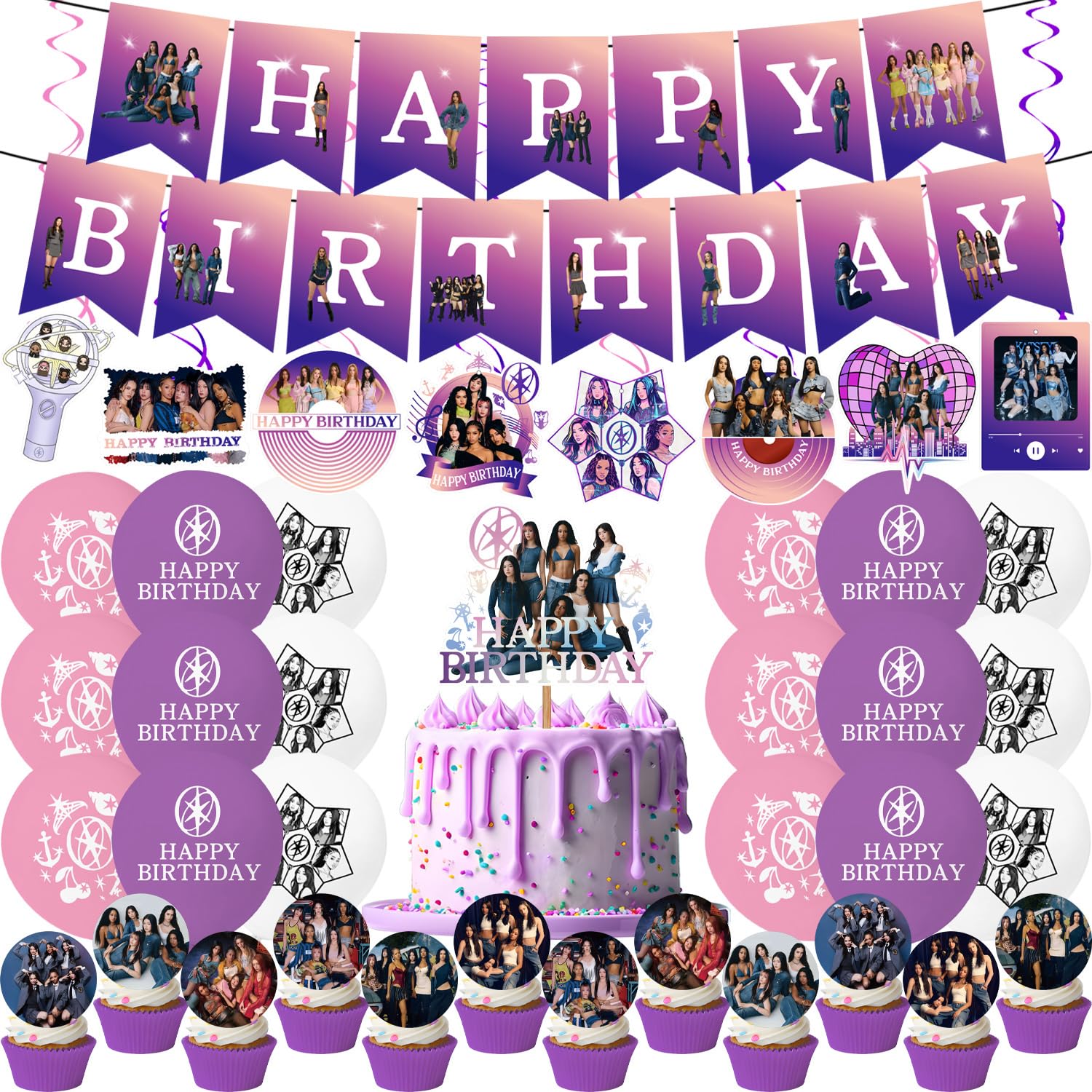 YUNKELIU singer-theme banner for a vibrant fan birthday setup
