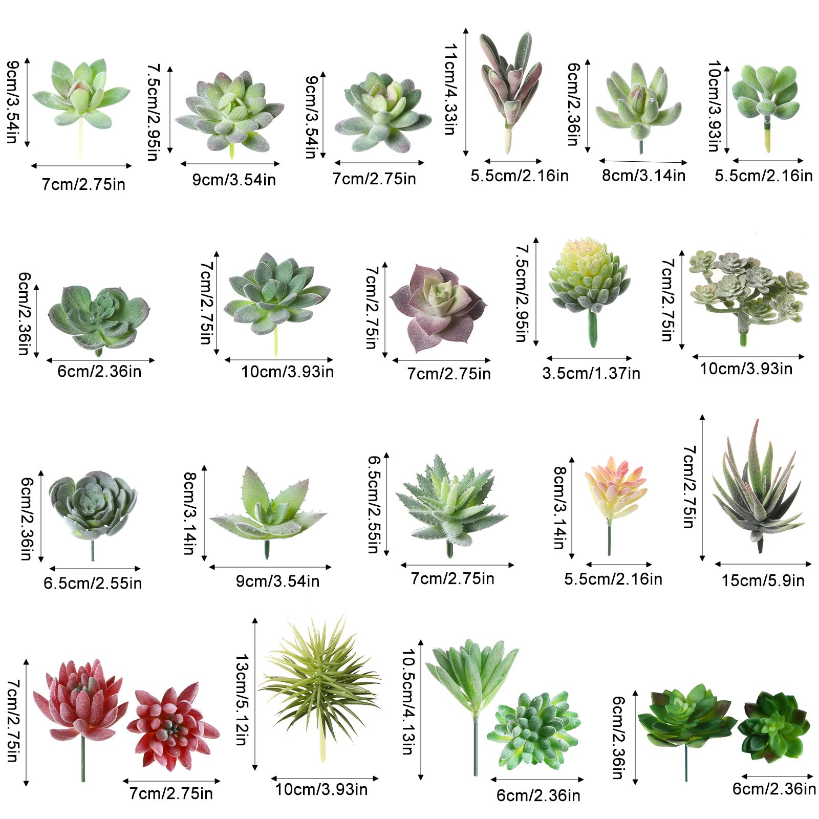 Yunsailing mini succulents in varied styles for DIY arrangements