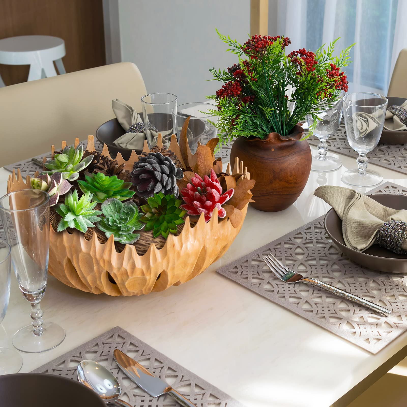 Yunsailing succulent decor suited for terrariums, wreaths, and shelves
