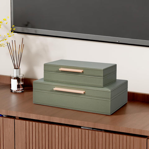 YUNSCEND faux suede-lined interior promotes gentle protection for keepsakes