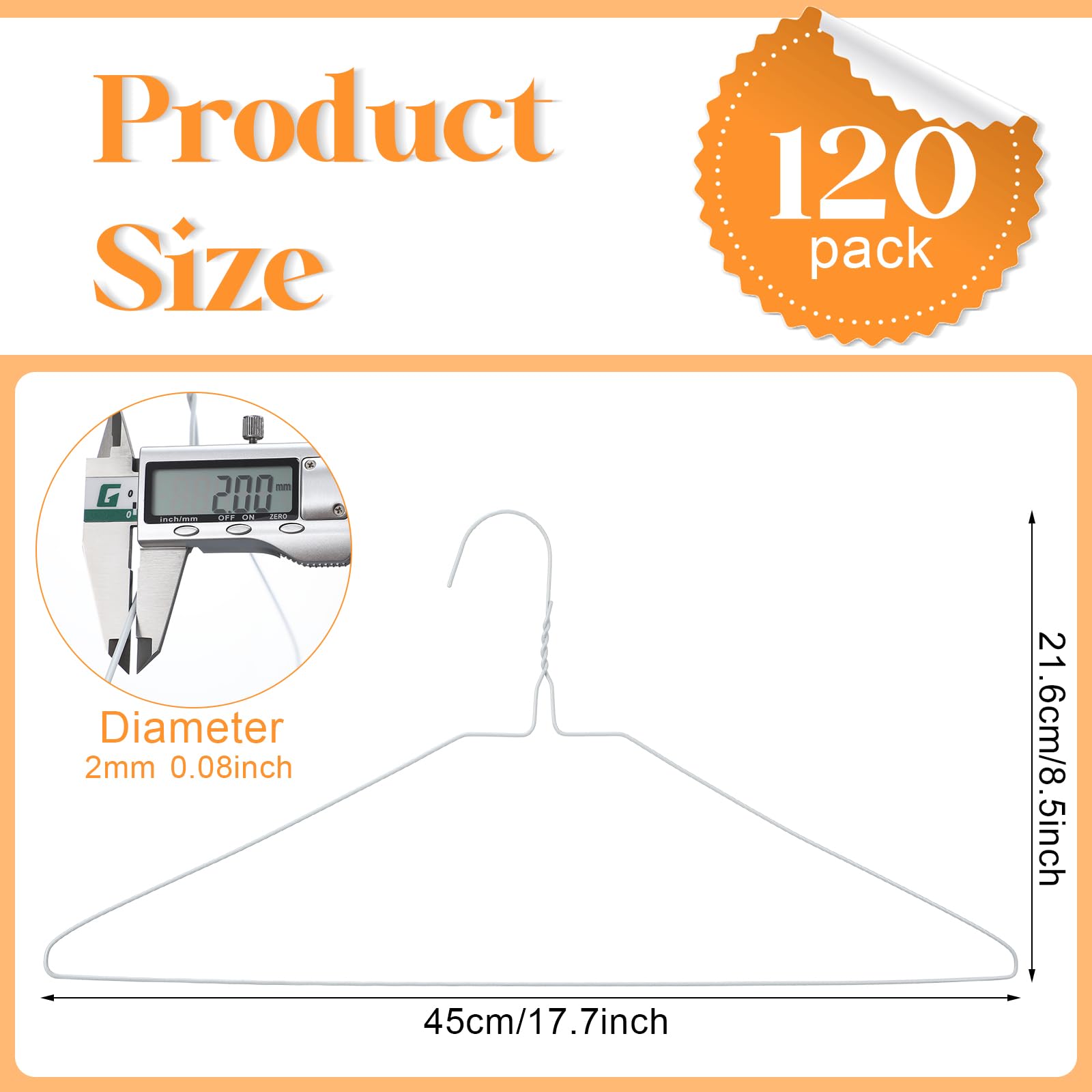 Yuntau 17.7-inch dry cleaner hangers shown for space-saving closet storage.