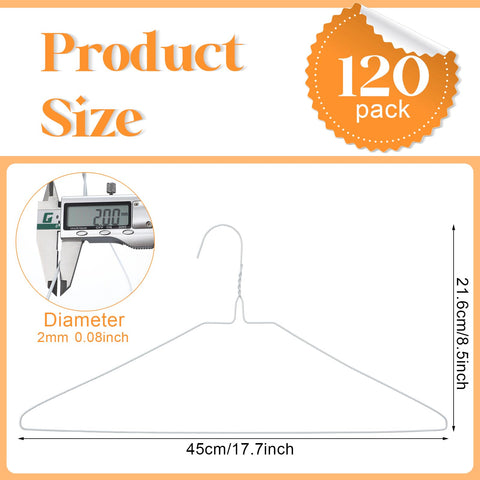 Yuntau 17.7-inch dry cleaner hangers shown for space-saving closet storage.