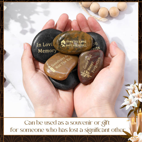 Six inscription options on Yuntau stones for heartfelt memories.