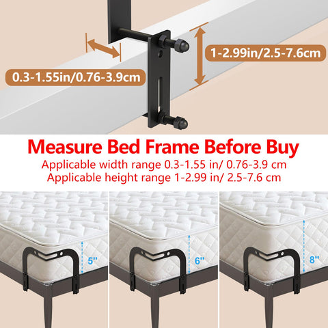 YUOROS bed-frame anti-slip gripper keeps the mattress in place during nightly movement.